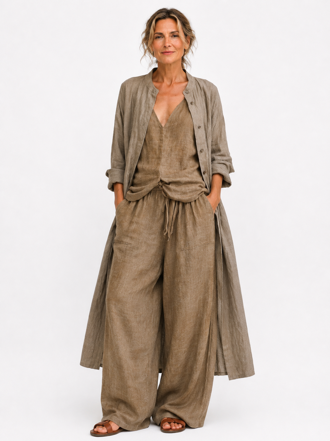 Matilda Three-Piece Pants Set