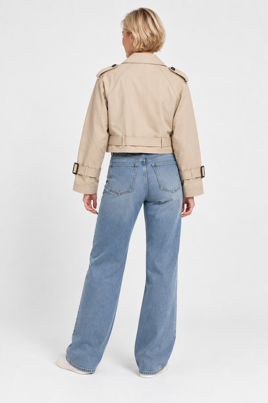 Arabella Cropped Trench Jacket