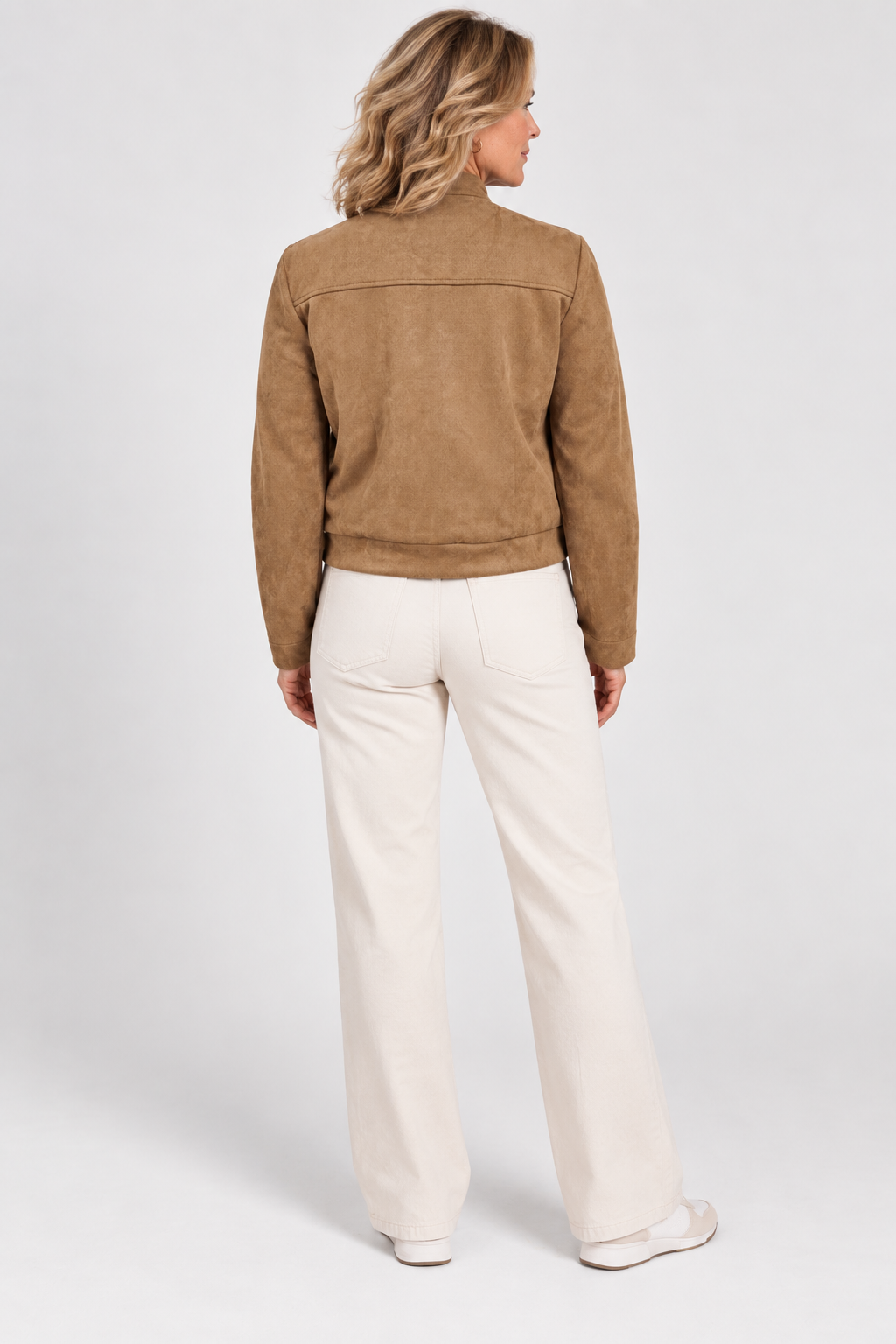 Sloane Suede-Look Zip Jacket