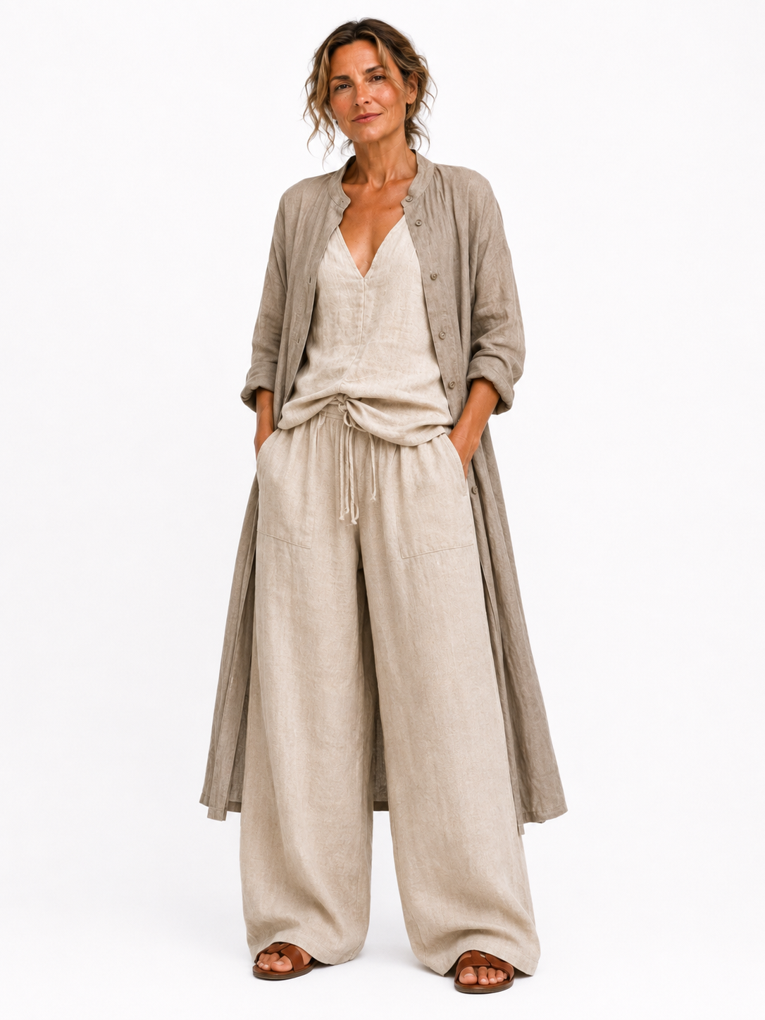 Matilda Three-Piece Pants Set