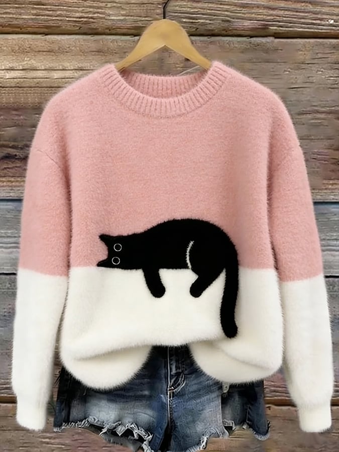 Poppy Cat Oversized Sweater
